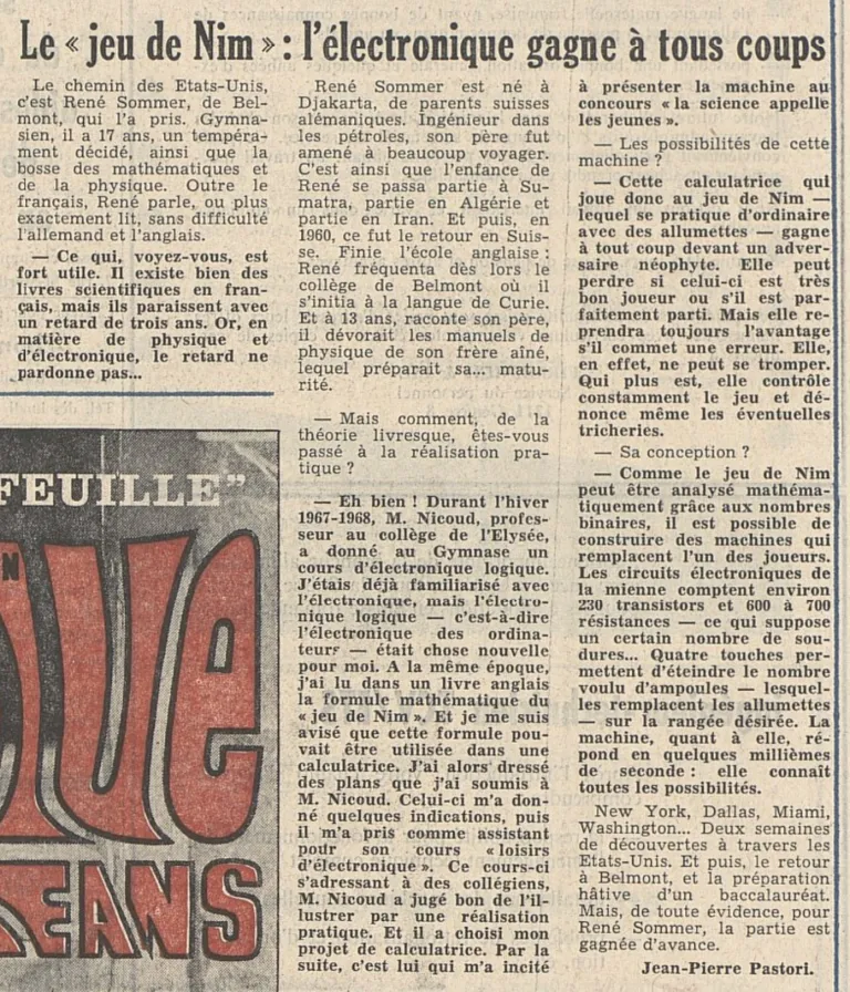 Source : Feuille d’Avis de Lausanne, 17 May 1969, p. 58