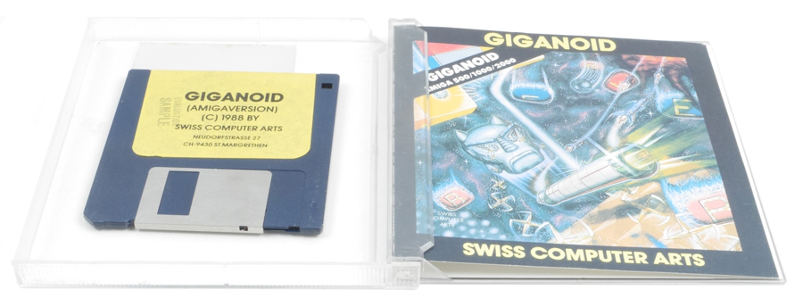 Giganoid Box and floppy disc.