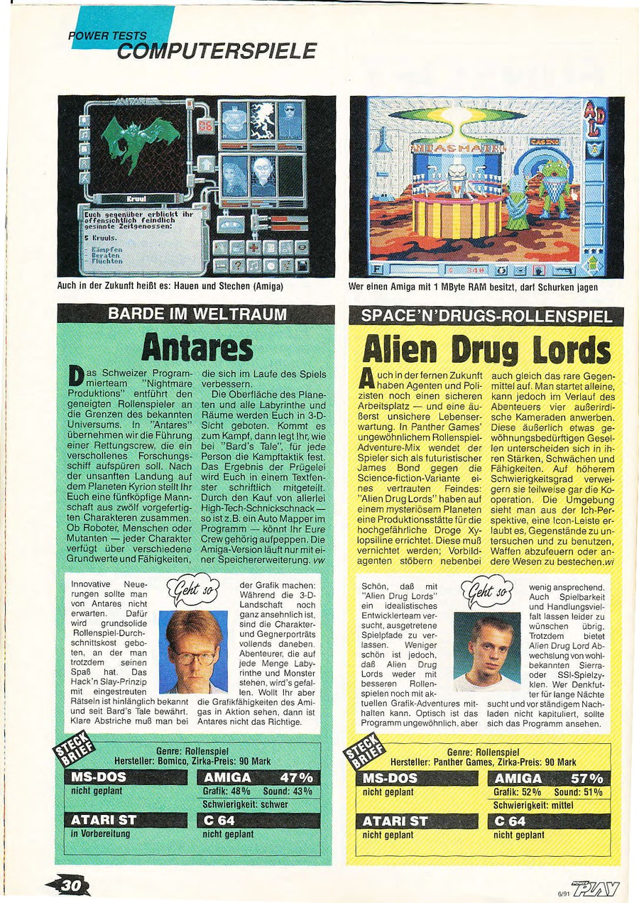 Antares - Griff nach den Sternen. Review aus der Power Play